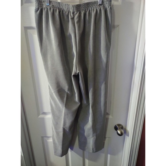 Alfred Dunner Pants Size 12 Gray Pull On Elastic Waist - Picture 4 of 8